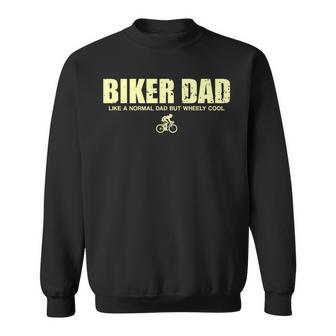 Cycling Mountain Biking Biker Dad Sweatshirt - Monsterry