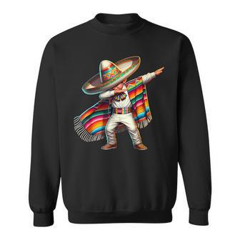 Dabbing Mexican Poncho Sombrero Cinco De Mayo Boy Sweatshirt - Monsterry UK