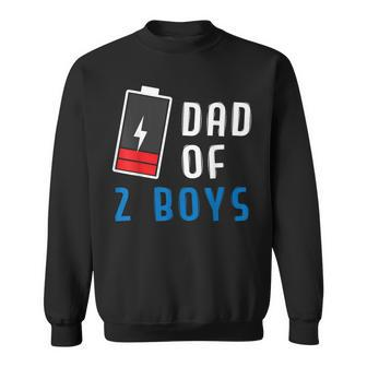 Dad Of 2 Boys Father's Day Sweatshirt - Monsterry
