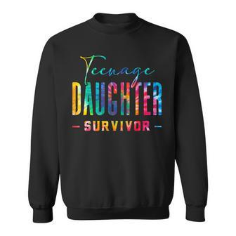 Dad Nage Daughter Survivor Tie Dye Fathers Day Mens Sweatshirt - Thegiftio UK