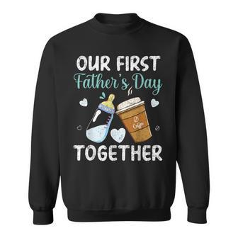 Dad And Son Our First Fathers Day Together Baby 2024 Sweatshirt - Thegiftio UK