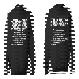 Dad Tax Definition Saying Dad Family Father's Day Sweatshirt - Thegiftio UK