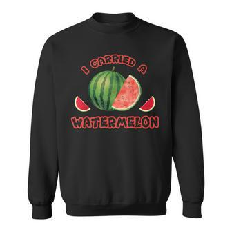 Dancing I Carried A Watermelon Cute Dance Summer Fruit Sweatshirt - Thegiftio UK