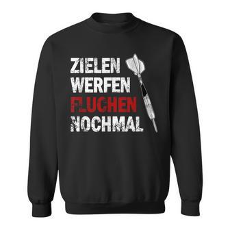 Dart Zielen Throw Curse Nochmal 180 Darts Sweatshirt - Seseable