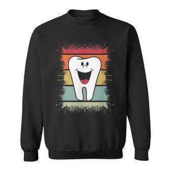Dentist Dental Hygienist Dentist Office Smiling Tooth Sweatshirt - Monsterry