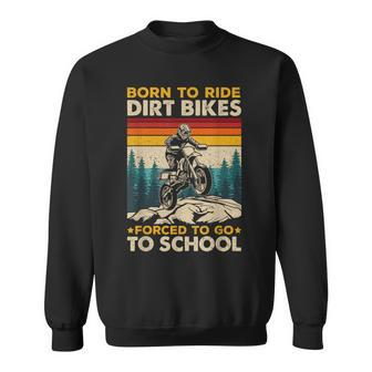 Dirt Bike Motorcross Dirtbike Biker Biking Boys Men Sweatshirt - Seseable