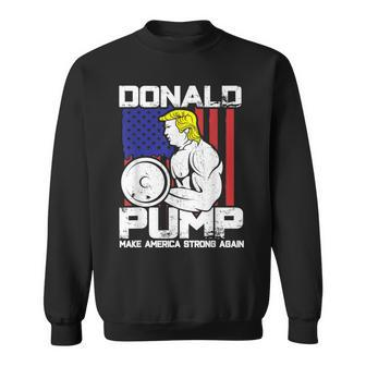 Donald Trump Weight Lifting Workout Gym Sweatshirt - Monsterry DE
