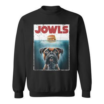 Drooling Boxer Jowls Fawn Dog Mom Dog Dad Burger Sweatshirt - Seseable