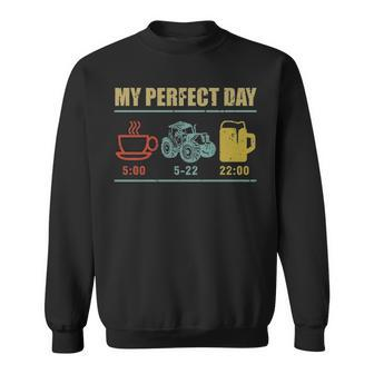Farmer Perfect Day Tractor Agriculture Sweatshirt | Mazezy
