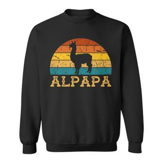 Father's Day Dad Birthday Pun Papa Alpapa Merch Sweatshirt - Thegiftio UK