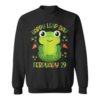 Frog Happy Leap Day February 29 Birthday Leap Year Sweatshirt | Mazezy