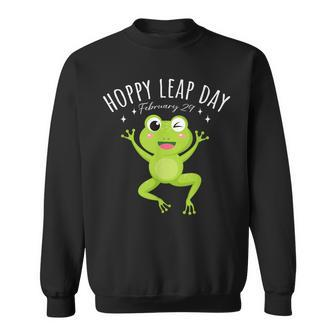 Frog Hoppy Leap Day February 29 Hoppy Leap Day Women Sweatshirt - Monsterry