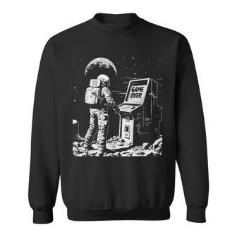 Gaming Astronaut Gamer In Space Video Game Games Over Sweatshirt - Thegiftio UK