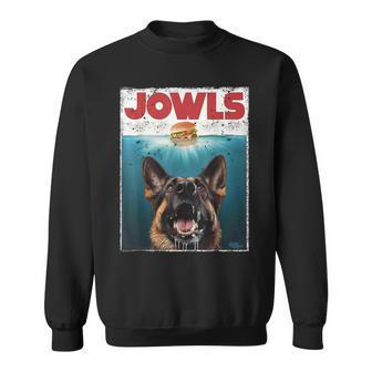 German Shepherd Jowls Hamburger Gsg Dog Mom Dog Dad Sweatshirt - Seseable