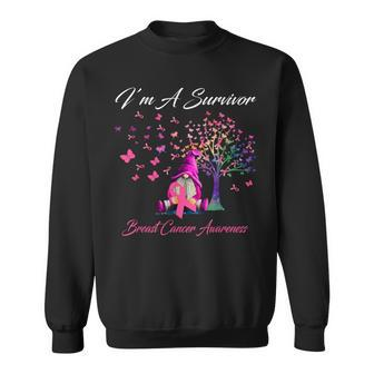 Gnomes I'm A Survivor Breast Cancer Awareness Sweatshirt - Monsterry CA