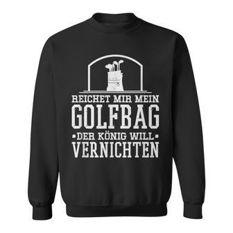 Golf Bag Golf Player Slogan Sweatshirt - Seseable