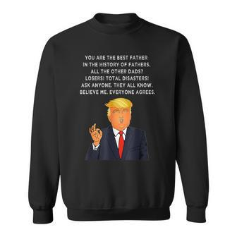 Great Dad Donald Trump Father's Day Vintage Sweatshirt - Monsterry