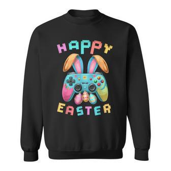 Happy Easter Bunny Gaming Controller Gamer Boys Sweatshirt - Monsterry UK