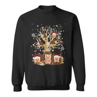 Hedgehogs Santa Hat Christmas Tree Ornament Decor Sweatshirt - Monsterry UK