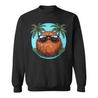 Holiday Coconut With Sunglasses For Coco Fruits Fans Sweatshirt - Monsterry UK