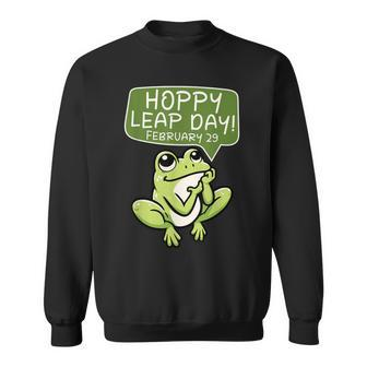 Hoppy Leap Day February 29 For Frog Lover Sweatshirt - Seseable