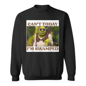 Humour Swamped Quote Sweatshirt - Seseable