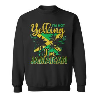 Jamaica Love Rastafarian Reggae Vintage Jamaican Flag Sweatshirt - Monsterry DE