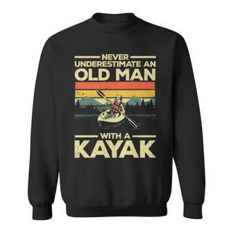Kayaking For Men Grandpa Kayaker Kayak Lovers Sweatshirt | Mazezy