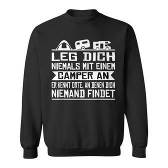 Leg Dich Immer An Mit Einer Camper An An Sweatshirt - Seseable