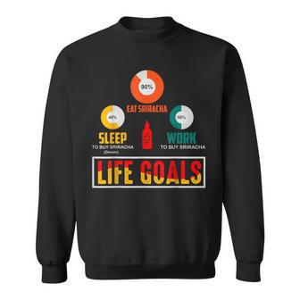 Life Goals Sriracha Chili Sauce Sweatshirt - Monsterry AU