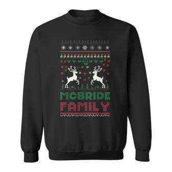 Matching Ugly Christmas Family Name Mcbride Sweatshirt - Seseable