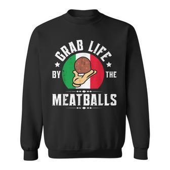 Meatball Italian Food Italy Flag Sweatshirt - Seseable