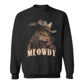 Meowdy Cat Cute Animal Adorable Cowboy Cats Kitten Sweatshirt - Monsterry CA