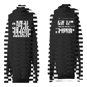 Mewing Mewing Technique Can't Talk I'm Mewing Sweatshirt - Thegiftio