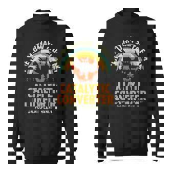 Mothman Stole My Catalytic Converter Mothman Cryptid Sweatshirt - Thegiftio UK
