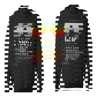 Music Lover Bicycle Costume I Want It All Sweatshirt - Thegiftio