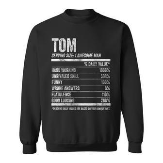 Name Facts Tom Nutrition Personalized Name Sweatshirt - Seseable