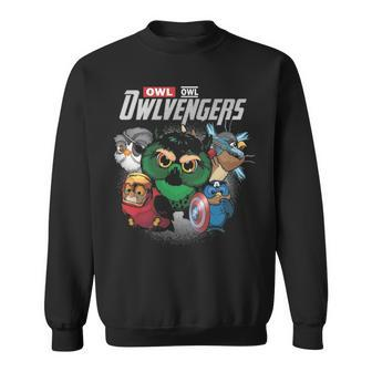 Owl Lover Owlvengers For Fans Sweatshirt | Mazezy