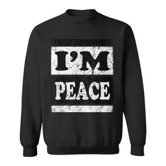 I Come In Peace I'm Peace Matching Couples Costume Sweatshirt - Seseable