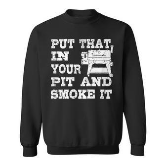 Pellet Smoker Bbq Pit Grill For Meat Smoking Love Sweatshirt - Monsterry