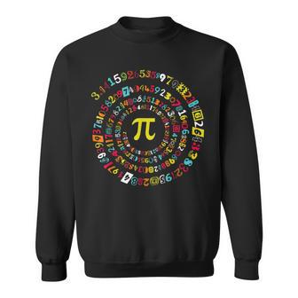 Pi Day Spiral Pi Math For Pi Day 3 14 Sweatshirt - Thegiftio UK