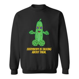 Pickleball Humor Dirty Joke Pickle's Balls Suggestive Sweatshirt - Monsterry AU