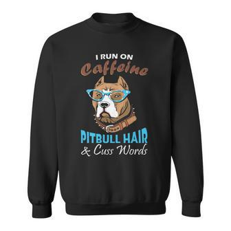 Pitbull Lover And Coffee Addict Idea Sweatshirt | Mazezy
