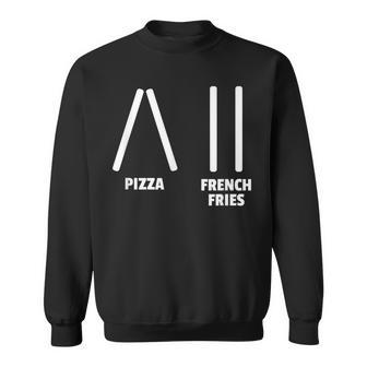 Pizza & French Fries Ski Instructor Or Skier Sweatshirt - Thegiftio UK