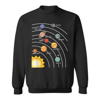 Planets Space & Science For Fans Planet Solar System Sweatshirt - Thegiftio UK