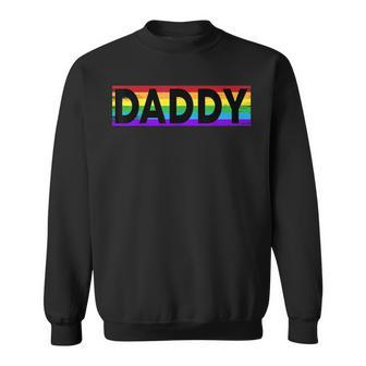 Pride Daddy Proud Gay Lesbian Lgbt Father's Day Sweatshirt - Monsterry