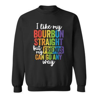 Pride Lgbt Ally Bourbon Straight Friends Sweatshirt - Monsterry DE