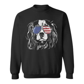 Proud Cavalier King Charles Spaniel Patriotic Dog Sweatshirt | Mazezy