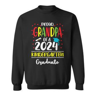 Proud Grandpa Of A Class Of 2024 Kindergarten Graduate Sweatshirt - Thegiftio UK