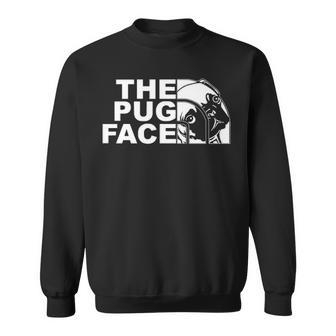 Pug Face Sweatshirt | Mazezy